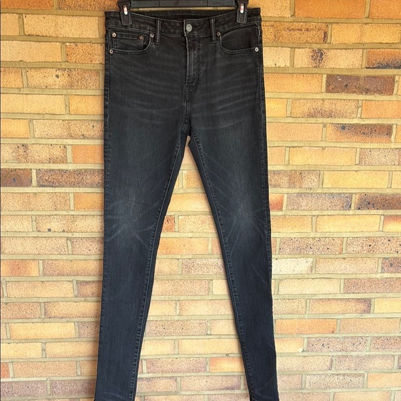 American Eagle Next Level Flex Men's Black Denim Stacked Skinny Jeans - Picture 1 of 10